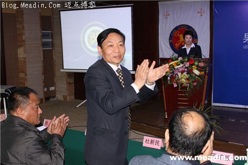 河南旅游饭店协会会长,大河锦江饭店总经理张连仕,省旅游局监管处副