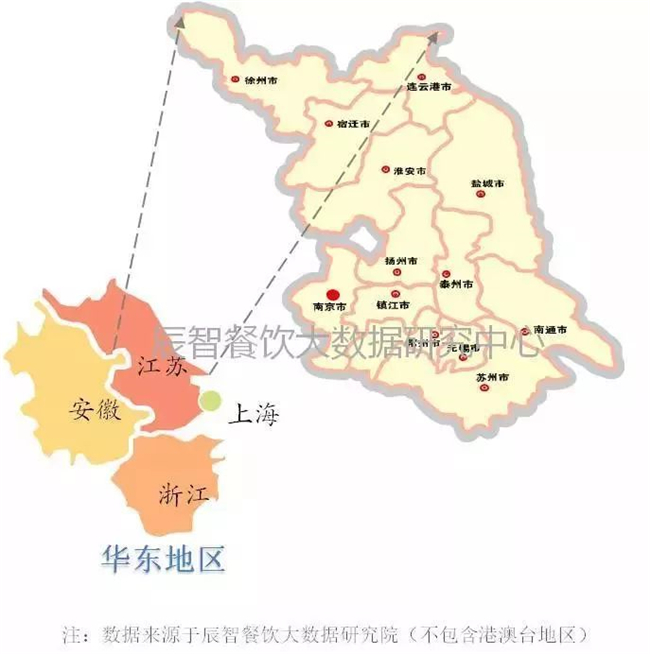 华东地区餐饮大数据研究报告:以江苏省为例