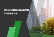 2020年12月商业综合体品牌100强榜单