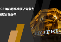 2021年3月高端酒店竞争力指数(MCI)100强榜单