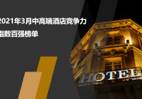 2021年3月中高端酒店竞争力指数(MCI)100强榜单