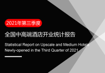 2021年Q3全国中高端酒店开业统计报告