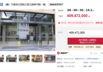宁波远洲大酒店所在房产4.09亿元再次拍卖