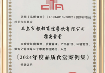 喜报|指尖食堂入选“2024年度品质食堂案例集”