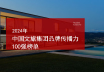 2024年中国文旅集团品牌传播力100强榜单