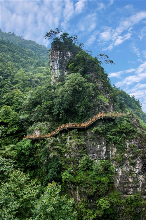 图:重庆万盛黑山谷峡谷栈道