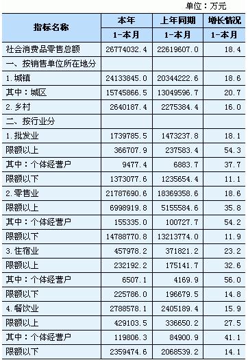 [湖南]10年6月社会消费品零售总额