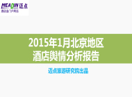 2015年1月北京地区酒店舆情分析报告