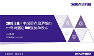 2018年8月中国重点旅游城市中高端酒店100强榜单发布