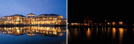 大堂建筑熄灯前后