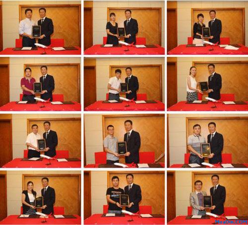 深航酒店管理公司总经理黄俭先生与12家供应商代表