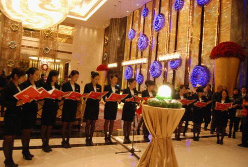 宁德万达嘉华酒店2012年圣诞点灯仪式精彩亮相
