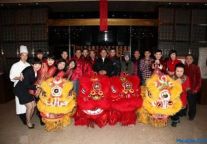 北京千禧大酒店隆重举行舞狮表演