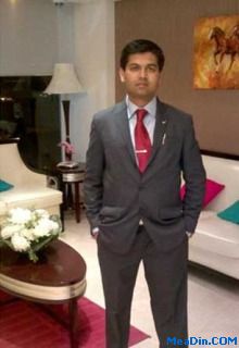 Mr. Arup Singh Deo, Rooms Division Manager of Muscat Dunes Hotel, Al Khuwair, Oman