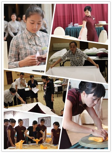 黄山高尔夫2012年岗位服务技能大赛热力开赛