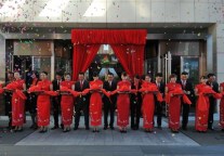 北京千禧大酒店旋转门正式启用剪彩仪式