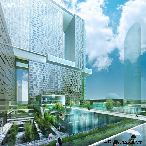 杭州的“帆船”酒店效果图