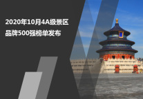 2020年10月4A级景区品牌500强榜单