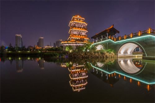 摄图网_501194694_江苏宿迁项王故里夜景（企业商用）.jpg
