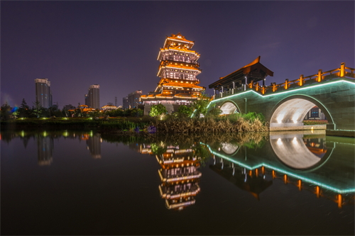摄图网_501194694_江苏宿迁项王故里夜景（企业商用）.jpg