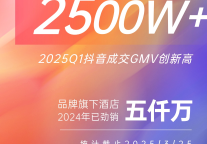 万信至格酒店Q1抖音GMV破2500万，数字营销赛道再树标杆！
