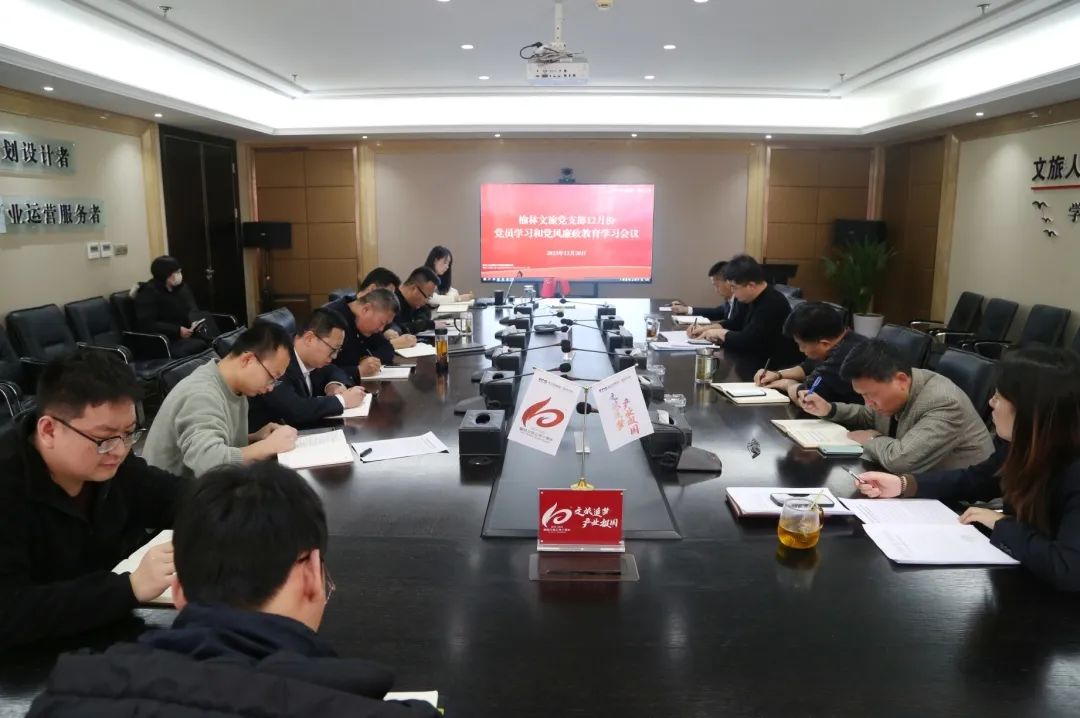 榆林文旅公司党支部召开集中学习会暨专题党课