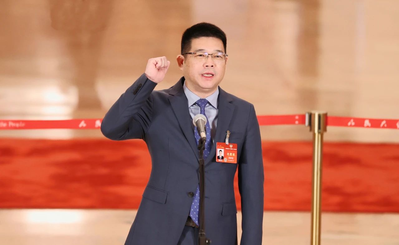 全国政协委员九牧集团党委书记董事长林孝发接受委员通道集体采访创新