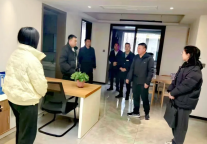 市普惠托育发展示范项目推进工作专班办公室张伦组长一行督导检查榆林旅投公司普惠托育项目建设推进情况