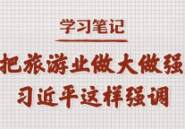 把旅游业做大做强，把文化旅游业培育成为支柱产业，总书记这样强调
