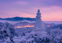 下雪啦！快来一起看看雪后的庐山风景区仙境~