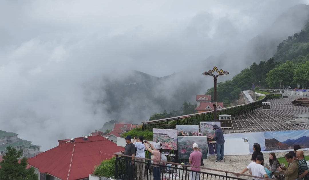 名人名家上庐山风景区丨笔墨丹青聚 名家众绘匡庐图