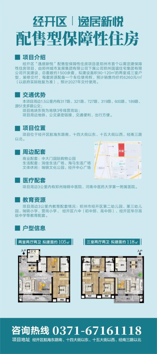 郑州市首个以需定建配售型保障性住房持续火热预登记中！逸居新悦让家不再是奢望