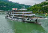 三峡人家景区专线船一道靓丽风景