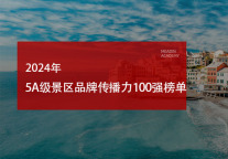 2024年5A级景区品牌传播力100强榜单