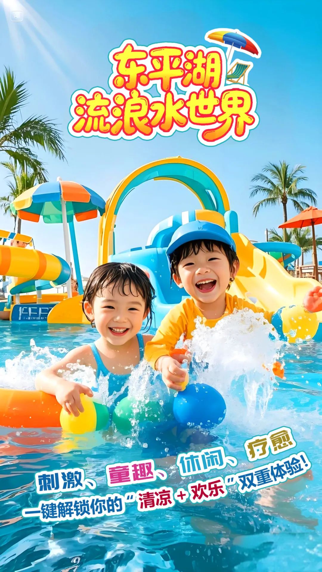 暑期嗨玩！东平湖流浪水世界超值福利来袭，承包你的清凉夏日！
