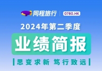 同程旅行：2024年Q2实现收入42.5亿元，同比增长48.1%
