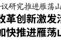 温州市委常委会会议研究推进雁荡山重振雄风工作