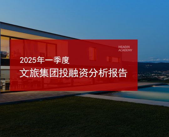 2025年一季度文旅集团投融资分析报告