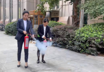 马鞍山富力万达嘉华酒店举行灭火器实操演练活动