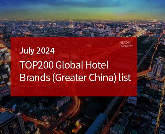 TOP200 Global Hotel Brands (Greater China) in July 2024