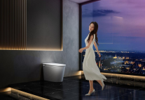 夜晚如厕新体验 | 九牧Zi40智能马桶，高效节水又静音