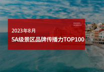 2023年8月5A级景区品牌传播力100强榜单