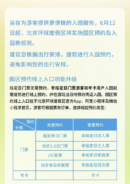 环球影城指定日门票无需预约!北京环球度假区6月12日起实施预约和入园新规则