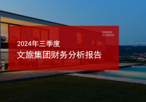 2024年三季度文旅集团财务分析报告