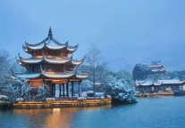 当台州府城遇上冬日瑞雪，这幅江南诗画绝美