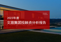 2023年度文旅集团投融资分析报告
