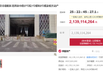 北京盘古七星酒店拍卖，起拍价21.39亿元