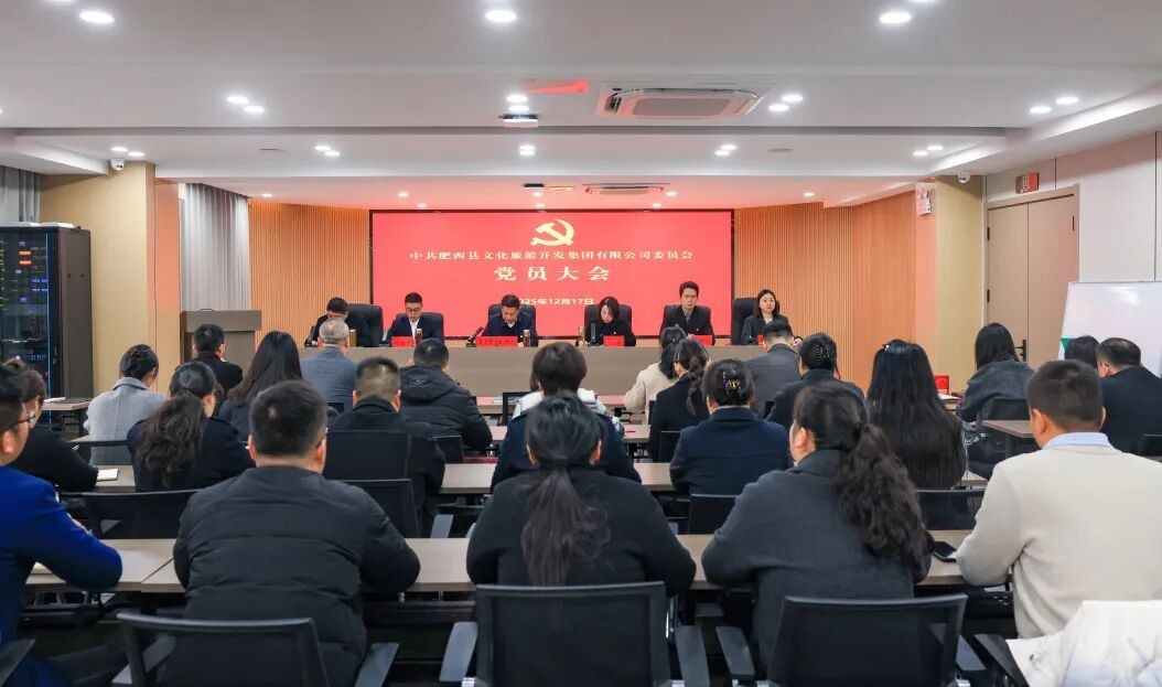 凝心聚力启新程，砥砺奋进谱华章——肥西文旅集团党委党员大会顺利召开