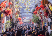 人气爆棚｜台州府城新春联动，剑气长城已成打卡胜地