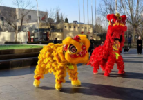 醒狮迎春·福启新年　天津富力万达文华酒店举办春节舞狮活动